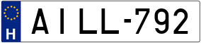 Trailer License Plate